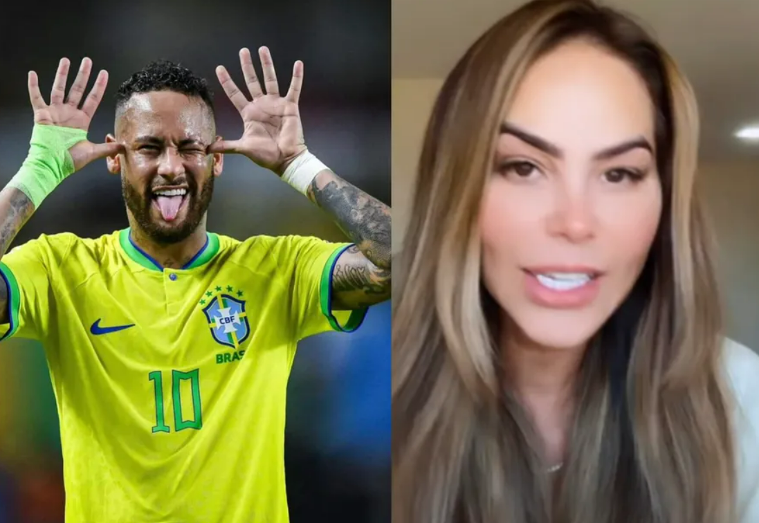 Neymar e a modelo Jamile Lima, que negou estar esperando terceiro filho do jogador ?- Foto: Reprodução