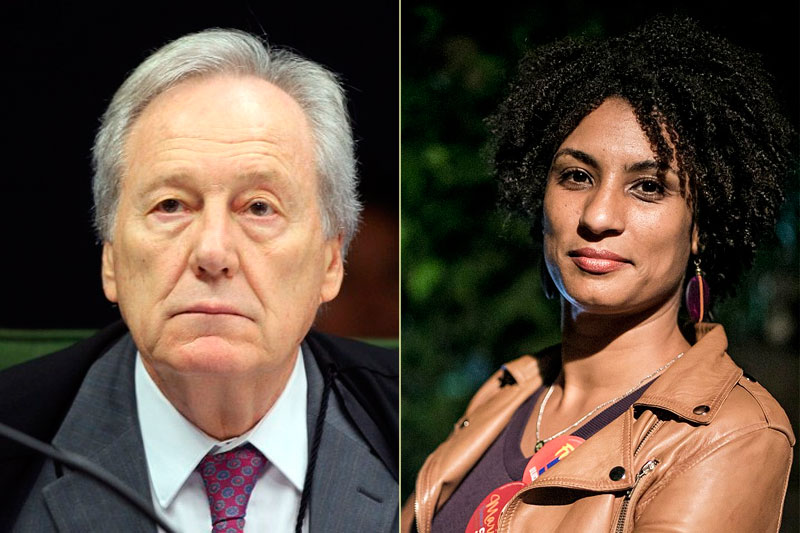 Lewandowski e Marielle Franco Foto: Divulgação / Internet